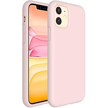 Miracase Liquid Silicone Case Compatible with iPhone 11 6.1 inch(2019), Gel Rubber Full Body Protection Shockproof Cover Case Drop Protection Case (Sand Pink)