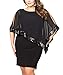 Gloria&Sarah Women's Sexy Off Shoulder Ruffles Multiple Dressing Layered Plus Size Mini Dress