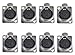 P2P@zita 8pcs Audio XLR 3 Pin Female Jack Panel Mount, Nickel Finish