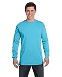 Comfort Colors Ringspun Garment-Dyed Long-Sleeve T-Shirt, XL, LAGOON BLUE