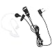 Two Way Radio Headset Noise Canceling Transparent Security Earphones Works with Midland Walkie Talkie GMRS/FRS Radios with PTT/VOX – Pair