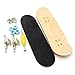 iSaddle Maple Wooden Fingerboard with Blue Bearing Wheels Nuts Trucks Tool Kit