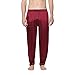 Intimo Men's Classic Silk Pant, Maroon, Small