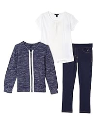 Nautica - Conjunto de poncho y camiseta para niña