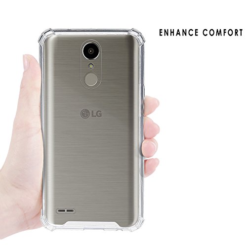 LG K10 2017 Case, Beyondcell transparent Clear Hybrid Bumper Case Cover K20V (Parasailing)