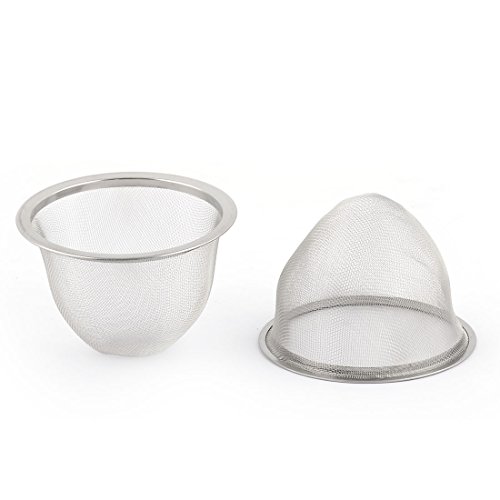 uxcell Stainless Steel Round Mesh Reusable Tea Leaf Spice Teapot Filter Strainer 85mm Dia 10pcs
