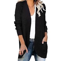 ADJHDFH Girls Sweater Women'S Duster Coat Long