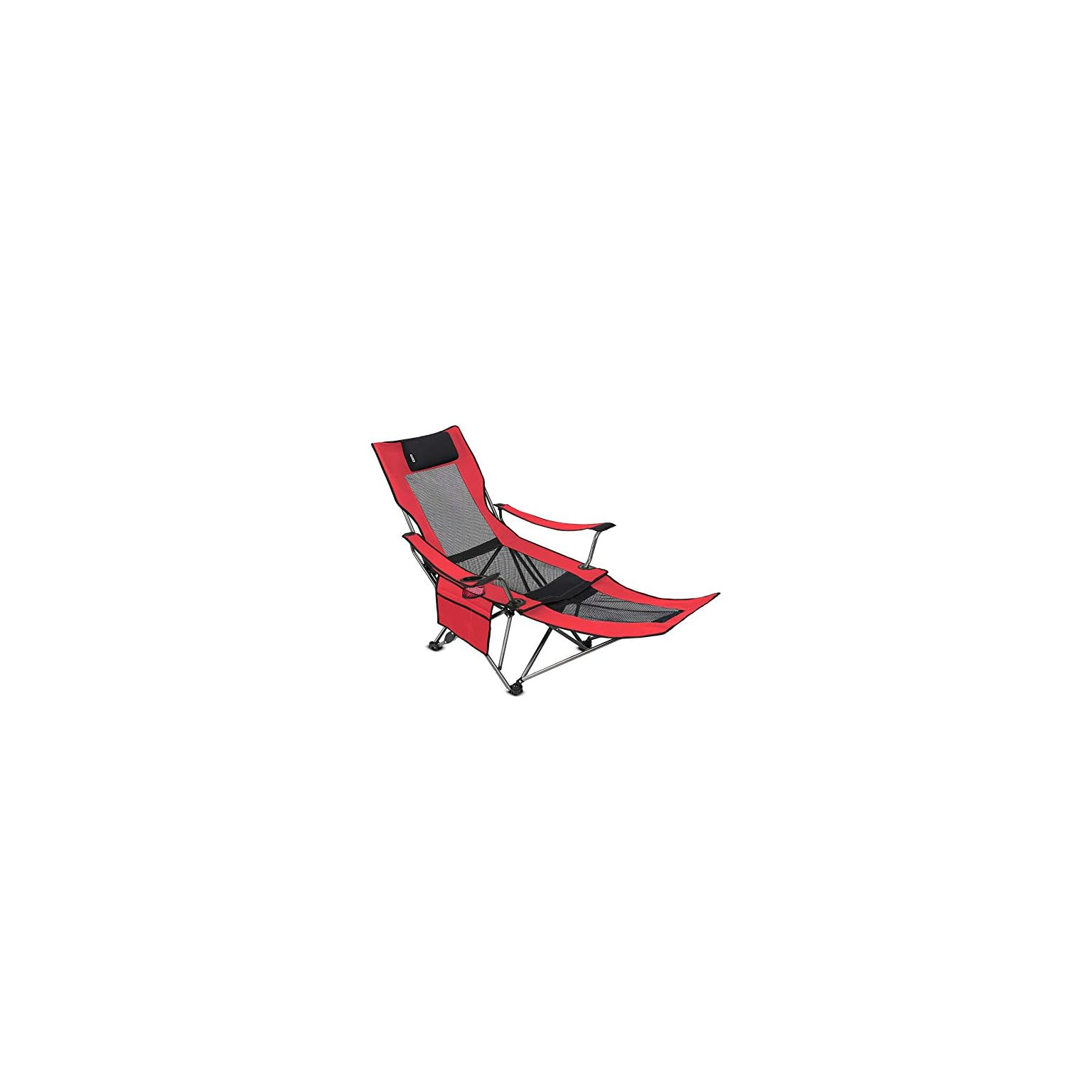 OUTDOOR LIVING SUNTIME Camping Folding Portable Mesh Chair with