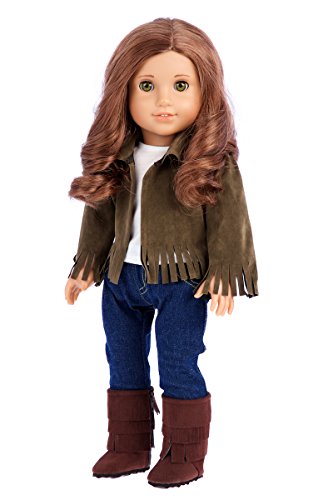 Siege Jacket - 4 piece outfit - jacket, tank top, jeans and boots - 18 inch Doll Clothes - (doll not included)