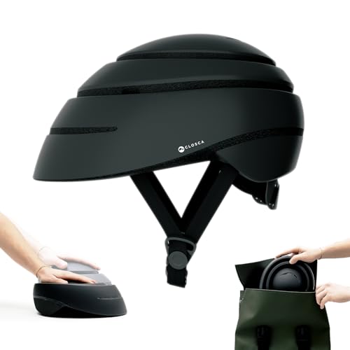 CLOSCA. Folding Helmet for Bicycle and Electric Scooter, Lightweight, Compact and Approved. Unisex Urban Design for Men and Women. Adult Bike Helmet for Cycling and City.
