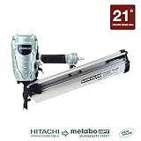 Hitachi NR90AES1 Framing Nailer, 2-Inch to 3-1/2-Inch Plastic Collated Full Head Nails, 21 Degree Pneumatic, Selective Actuation Switch, 5-Year Warranty (Discontinued by the Manufacturer)