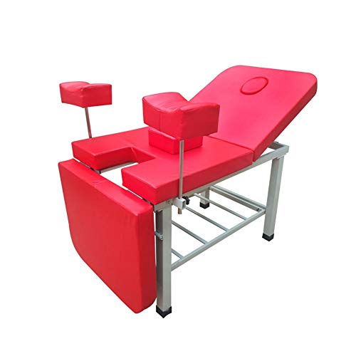 DZWJ Gynecological Examination Bed Maternity Bed Gynecological Washing Examination Bed Beauty Bed Female Health Treatment,Red - Thumbnail 6