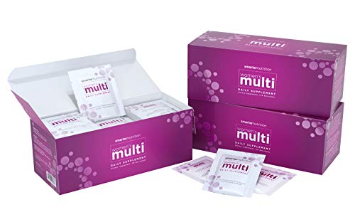 Smarter Nutrition Women's Multivitamin - Plant Sourced Vitamins & Powdered Minerals for Optimal Absorption | Includes Vitamin A, Vitamin D3, Vitamin E, Calcium, and More (90 Packets - 3 Month Supply)