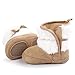 Ecosin(TM) Baby Bowknot Keep Warm Soft Sole Snow Boots Crib Prewalker Shoes Toddler (0~6Month, Khaki)
