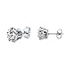 Long Way Stainless Steel Stud Earrings set Cubic Zirconia Inlaid,3mm-8mm 6Paris