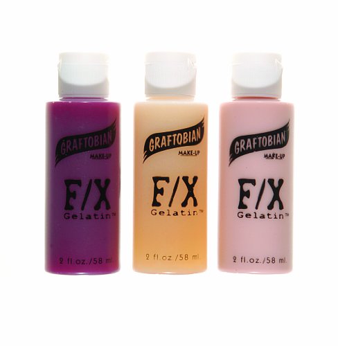 GraftobianF/X Gelatin Special Effects Makeup - Gel for Fake Burn Effects, Melted Face, Halloween, Cosplay, Costumes - Graftobian
