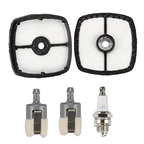 13120507320 Fuel Filter A226001410 Air Filter & spark plug Kit for Echo SRM210 SRM225 ES-210, GT-200, GT-225, HC-150, HC-225, PAS-225 PAS-265 PB-250 PE-225 SHC-225 SRM-265 Trimmer Blower Echo 90152Y
