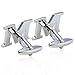 Jstyle Jewelry Brass Mens Cuff Links Initial Personalized Capital Alphabet Letter Cufflinks
