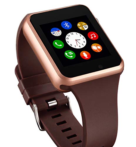 Smart Watch for Android Phones,Touch Screen Bluetooth Smart Watch with Phone Call Text,Compatible Android iPhone Samsung LG,Camera Music with TF/SIM Card Slot Step Tracker Watch for Men Women Teens
