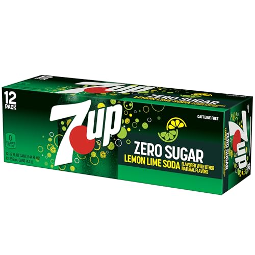 ZERO SUGAR 7-UP SODA, 12 OZ., PACK OF 12