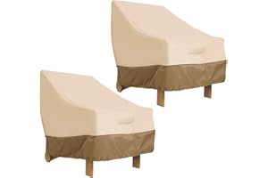 2 Pack Patio Chair Covers Waterproof, Outdoor Chair Covers Resistant UV Protection Lawn Outdoor Furniture Cover for All-Weath