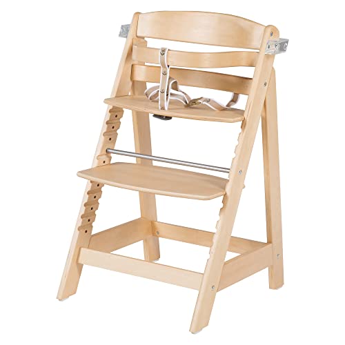 roba “Sit Up Click” Step High Chair Sit Up III with Quick Release and Food Board natural