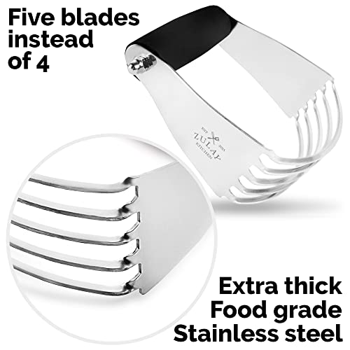 Zulay Kitchen Dough Blender Stainless Steel Pastry Cutter, Heavy Duty