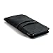 Dockem Provincial Wallet Sleeve for iPhone 8, 7, 6, 6S - Vintage Synthetic Leather Pouch Cover with 2 Card Holder Slots, Black