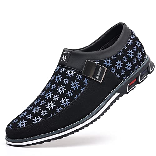 Veslexth Mens Casual Shoes Business Silp-on Fashion Leather