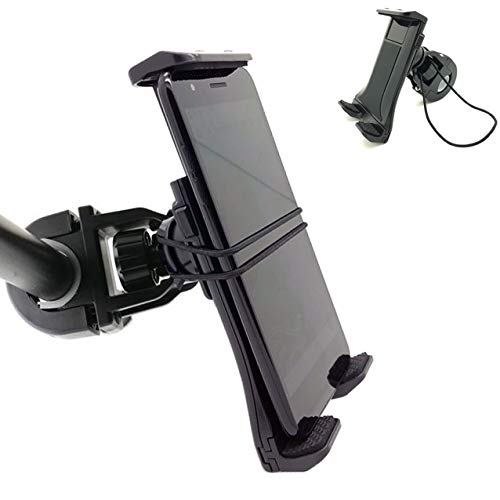 ChargerCity MegaGrip Bike Bicycle Motorcycle Mount w/Security Strap for iPhone 11 Pro XR XS MAX X 8 Plus Samsung Galaxy S9 S10 Note Pixel Moto Droid LG G7 V30 Smartphone
