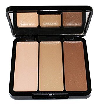 YBF Cosmetics (Your Best Friend) Concealer Trio Brighten,hide & Sculpt Light / Medium