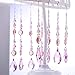 Chandelier Crystal Ornaments Drop Prisms Pendants Crystal Beads Garland Strands Suncatcher for Home, Office, Christmas/Wedding Decoration - 4Pcs (Candy Pink)