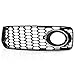 Honeycomb Hex Mesh Front Fog Light Grilles 1 Pair Fit For 2008-2012 Audi A5 S-Line S5 B8 RS5