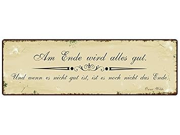 Amazonde Interluxe Metallschild Blechschild Dekoschild Oscar Wilde