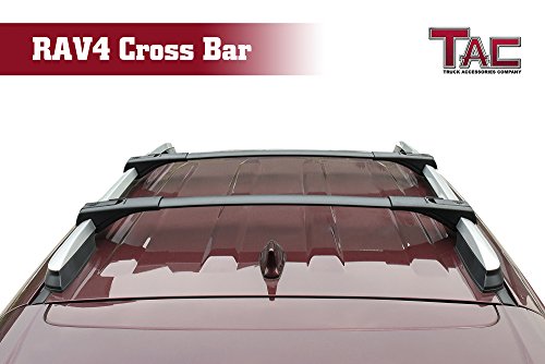 TAC Aluminum Cross Bars Fit 2013-2018 Toyota RAV4 with Lock System Best for Roof Top Rail Rack Snowboard Kayak Canoe Luggage Carrier
