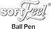 BIC Soft Feel Stick Pens with Special No-Slip Comfortable Grip, Medium Point (1.0 mm), Blue, 12-Count