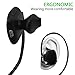 iansean Bluetooth Headphones Muset1s wireless Bluetooth 4.0 Sports Sweatproof Invisible Over-ear with Mic Stereo Headset Earbuds handsfree