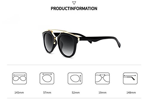 HANYI Fashion Sunglasses Acetate Frame With Mirror Polarized Lens, Suit for Women Mens(Include a Box Case) (A)