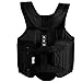 Martial Arts Muay Thai Boxing Chest Protector By Wesing (Black, Small(59in~63in,105.6lb~114.4lb))