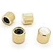 Gold Volume Tone Control Metal Knob w/Pearl White Top for Guitar Bass Pack of 4