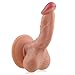 Pure Cell, 6.6 Inch Super Curvy Premium Dildo with Suction Cup - Harness Compatible