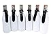 QualityPerfection 6 Beer Bottle Cooler Sleeves - Extra Thick Neoprene,Stitched Fabric Edges Great 4 Parties,Holiday,Events (White, 6)