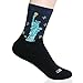 KONY Women's 4 pairs Funny Famous Painting Art Printed Tourist Casual Crew Socks Size 6-9 (Famous City Painting)