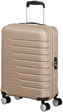 Flashline - Hartschalenkoffer Handgepäck 55 x 40 x 20 cm - Kabinentrolley für Ryanair & die meisten Airlines, 34 L, Ivory Gold