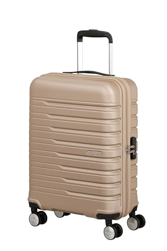 Flashline - Hartschalenkoffer Handgepäck 55 x 40 x 20 cm - Kabinentrolley für Ryanair & die meisten Airlines, 34 L, Ivory Gold