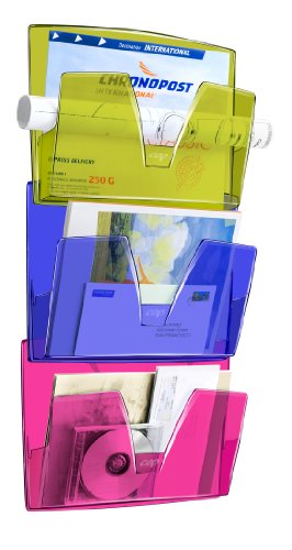 CEP - Set di 3 cestini da parete Bianco/Multicolore