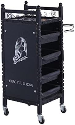 Ali@ Beauty Salon Trolley Five Floors Retro Bilateral Drawer Hairdressing Manicure Tool Trolley (Color : #2)