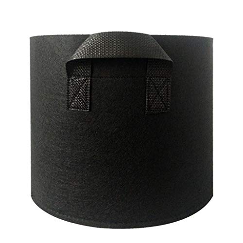 Elaco 2 Pcs 100 Gallons Premium Grow Bags, Heavy Duty Nonwoven Fabric Plants Pots with Handles, Indoor & Outdoor Grow Round Fabric Pots Plant Pouch Root Container Grow Bag