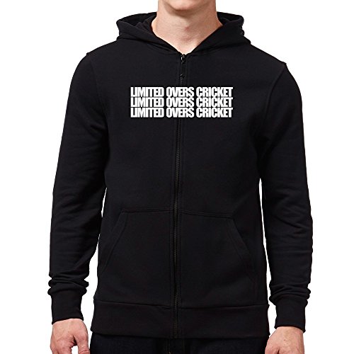 Eddany Limited Overs Cricket three words Zip Hoodie