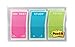 Post-it Study Flags, Three Bright Colors with Messages: Study, To Do, On Test